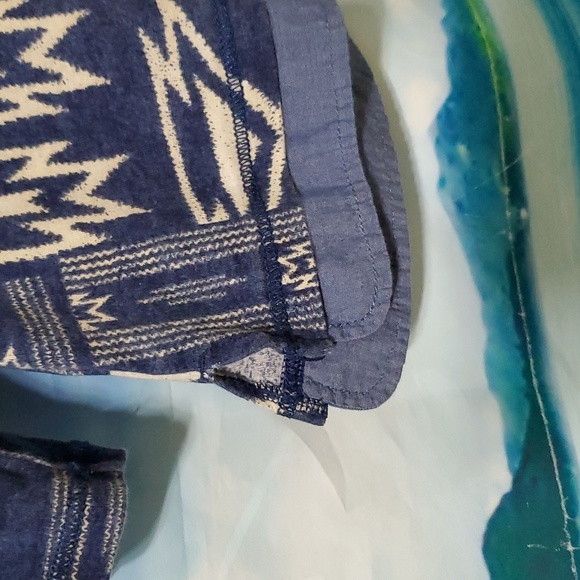 LRL Ralph Lauren Long sleeves hooded with Boho print women's top size L - Picture 4 of 4